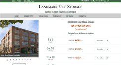 Desktop Screenshot of landmarkselfstorage.com